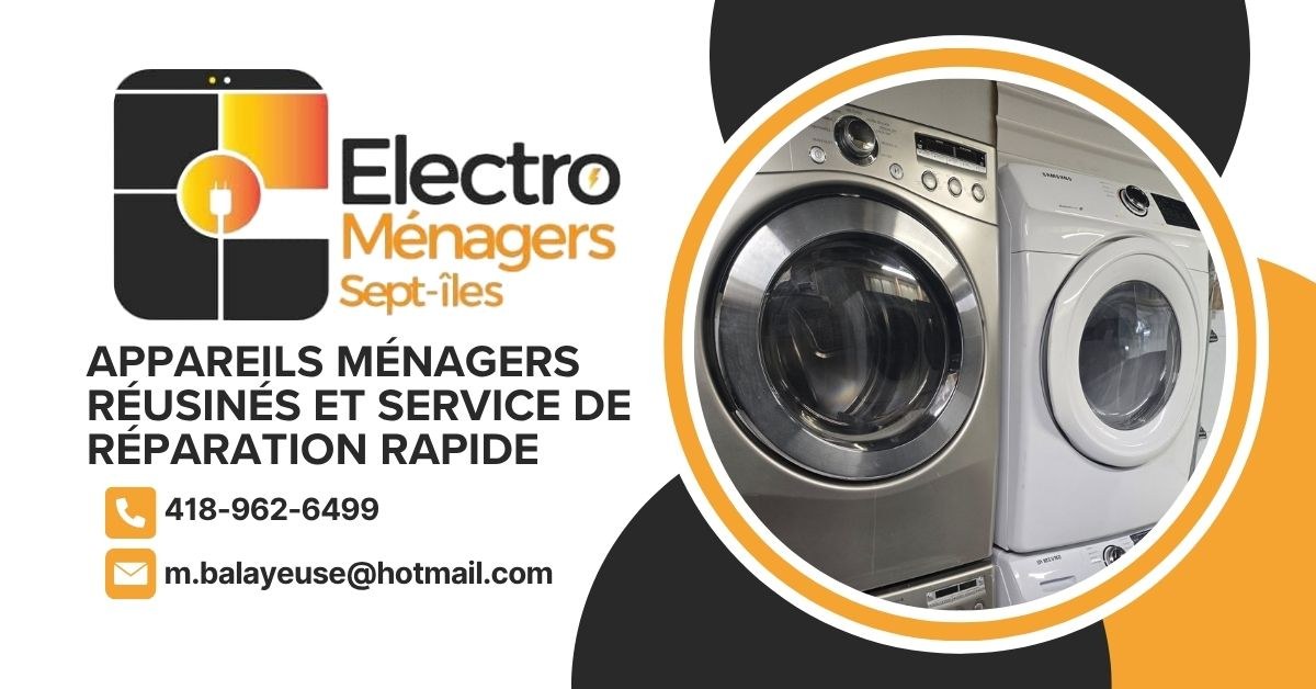 Bannière Électroménagers Sept-Îles